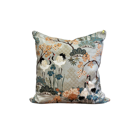 Gueth Japanese Garden in Gray Pillow Cover