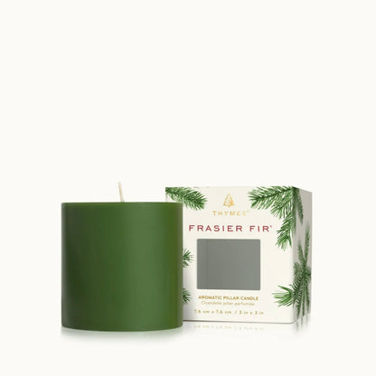 Thymes Frasier Fir Small Pillar Candle