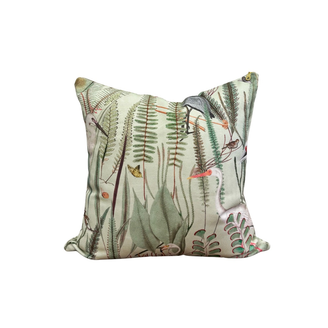 Herons in Marsh Pillow Cover