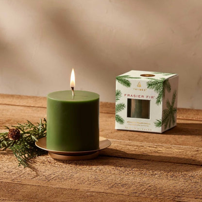 Thymes Frasier Fir Small Pillar Candle