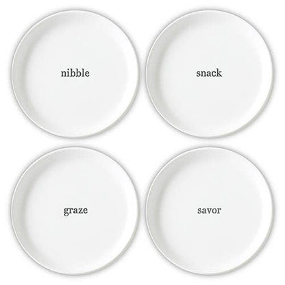 Face To Face Appetizer Plates - Set of 4