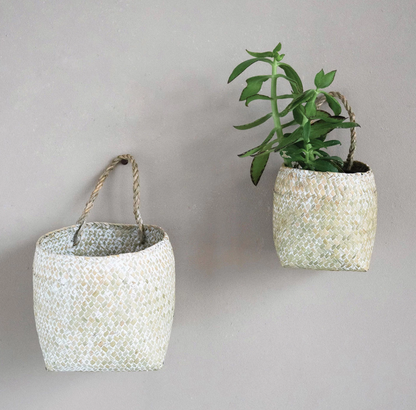 Hand Woven Baskets Set of 2