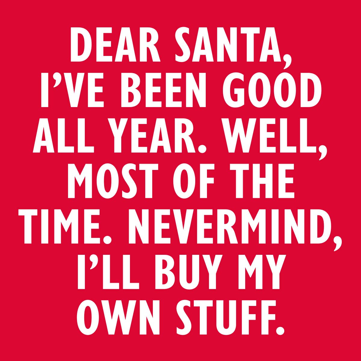 Napkins | Dear Santa...Nevermind