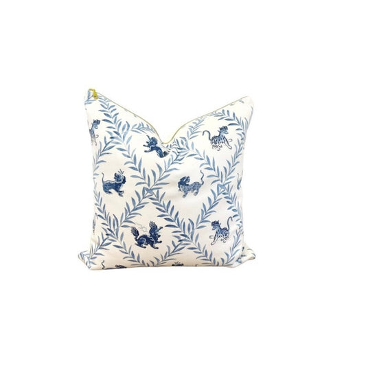 INCLUDES INSERTS 15x15 | Little Beasties | Designed by Danika Herrick | Grandmillennial Accent Pillow| 15x15