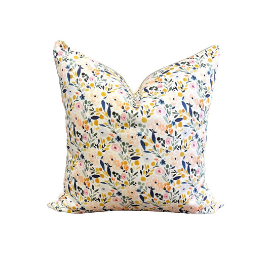 Cover Only | Sierra Floral - small repeat | Designed by Crystal Walen | Grandmillennial Accent Pillow