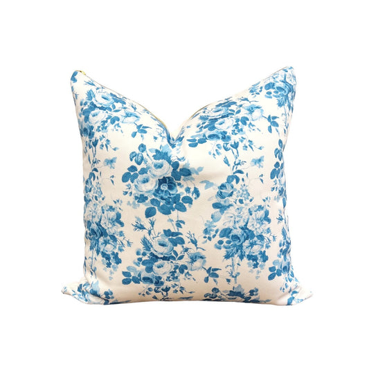 Cover Only | Blue Cottage Chintz | Grandmillennial Accent Pillow