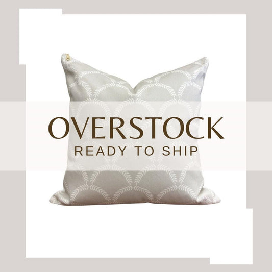 Overstock - Cover Only | Winifred Cream + Putty | Designed by Danika Herrick | Grandmillennial Accent Pillow