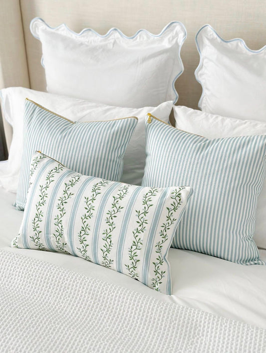 Cover Only | Libby Stripe | Designed by Danika Herrick | Grandmillennial Accent Pillow