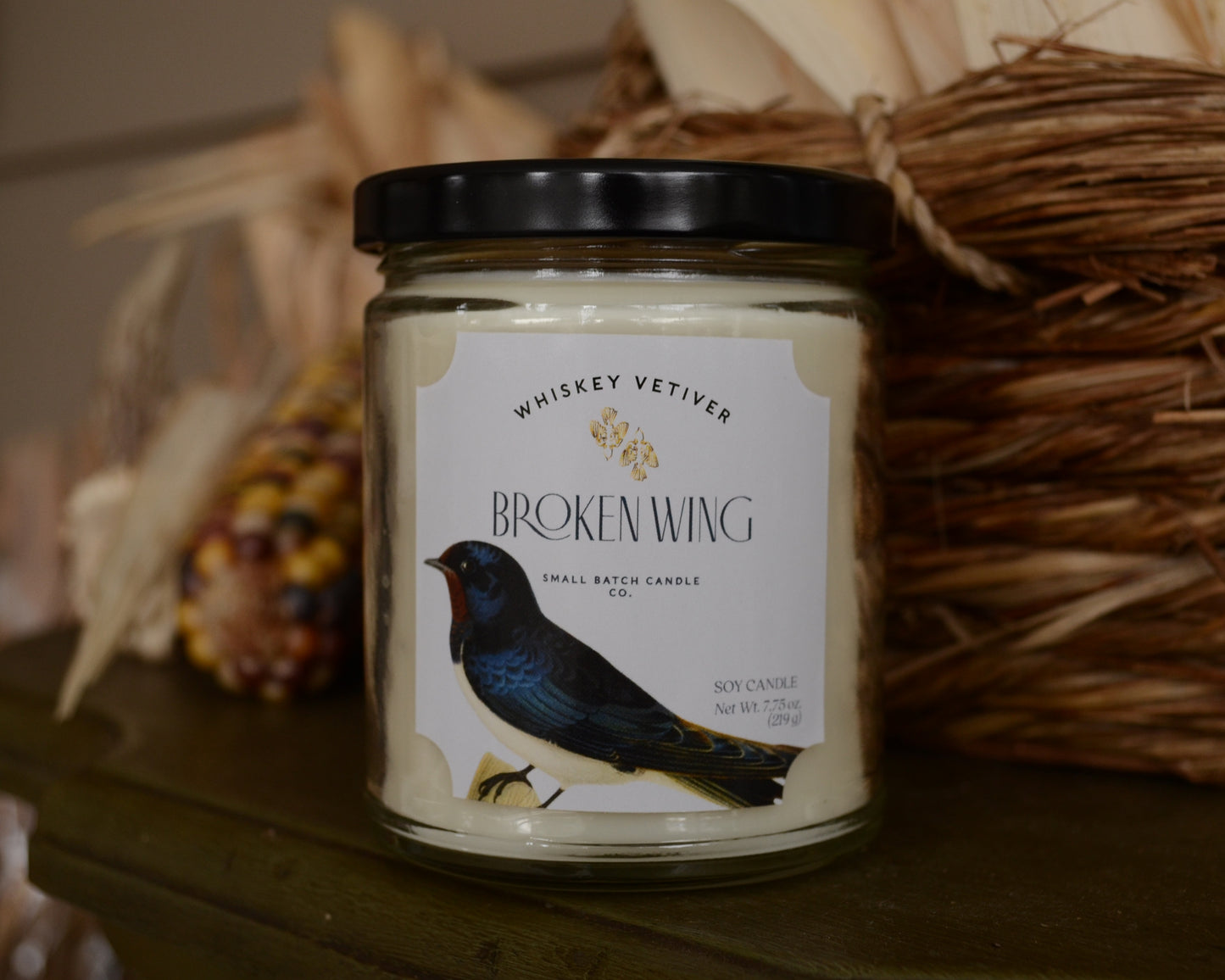 Broken Wing Candles - Whiskey Vetiver